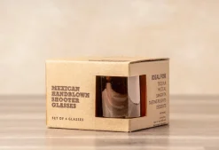 Verve Culture Glassware|Handblown Shooter Glasses, Set of 4