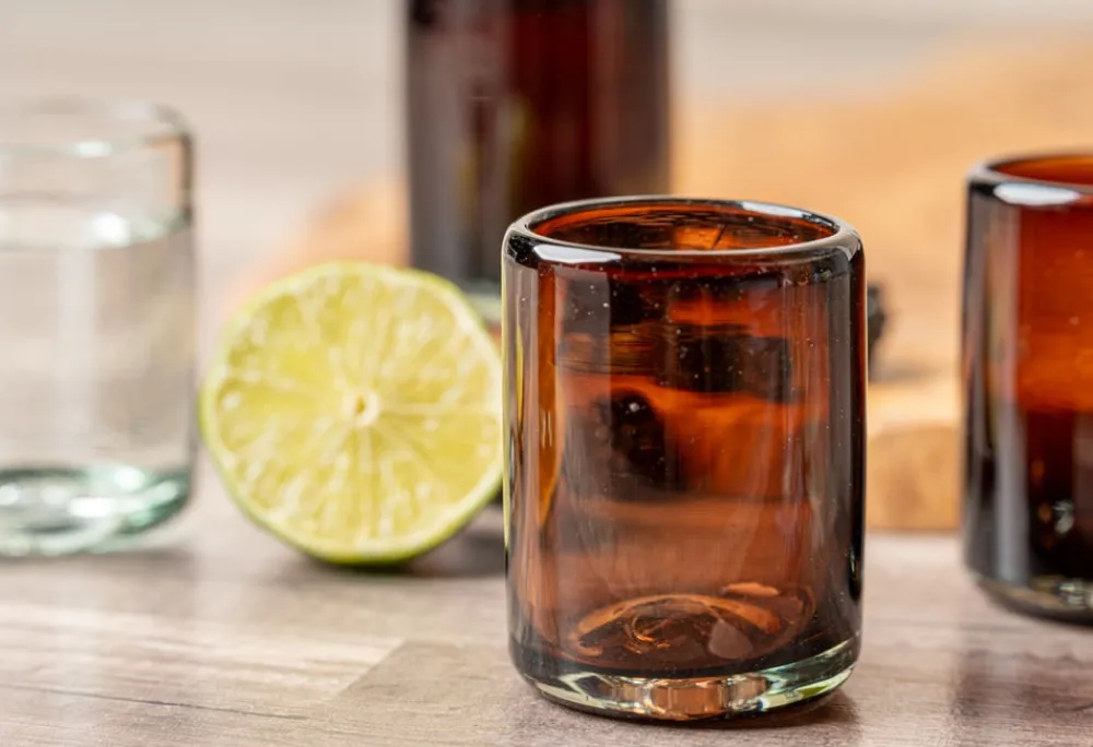 Verve Culture Glassware|Handblown Shooter Glasses, Set of 4