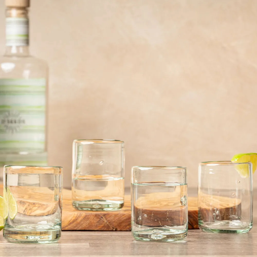 Verve Culture Glassware|Handblown Shooter Glasses, Set of 4