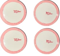 Caitlin Rounds Antiques Dinnerware|Hand-painted “Just a Tiny Piece” Tiny Plates, Set of 4