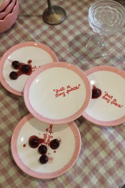 Caitlin Rounds Antiques Dinnerware|Hand-painted “Just a Tiny Piece” Tiny Plates, Set of 4