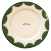 Caitlin Rounds Antiques Dinnerware|Hand-painted “Just Married” Scalloped Cake Plate