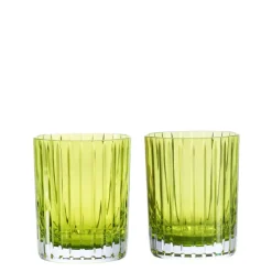 Baccarat Glassware|Harmonie Double Old Fashion Tumbler, Moss Set of 2