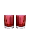 Baccarat Glassware|Harmonie Double Old Fashion Tumbler, Red Set of 2
