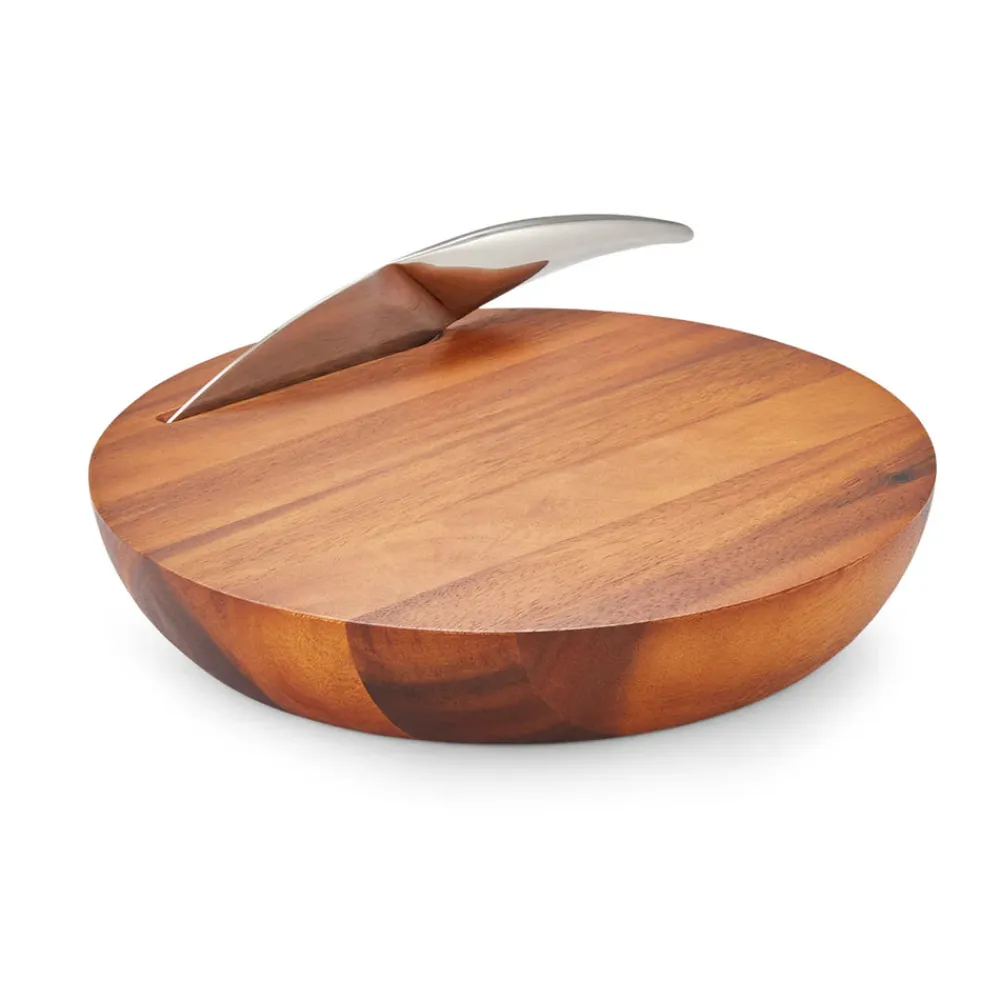 Nambe Dinnerware|Harmony Cheese Board with Knife
