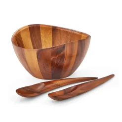 Nambe Dinnerware|Harmony 3-Piece Salad Set