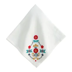 Juliska Place Settings & Linens|Heidi Emroidered Napkin in Multi