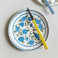 Twig NY Dinnerware|Heritage Bachelor Button 8" Plate