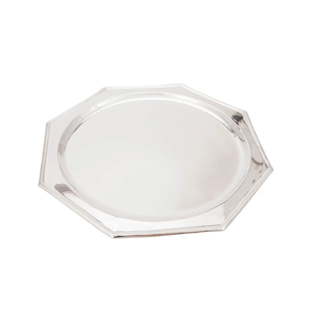 Esencial Hogar Silver|Hexagon Charger