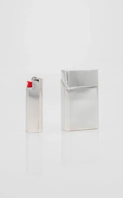 Esencial Hogar Silver|Hexagon Lighter Cover