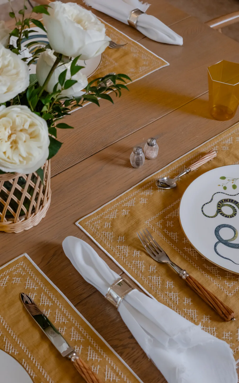 Esencial Hogar Silver|Hexagon Napkin Rings, Set of 4