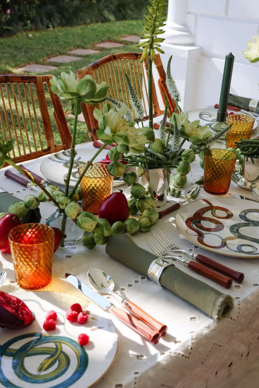 Esencial Hogar Silver|Hexagon Napkin Rings, Set of 4