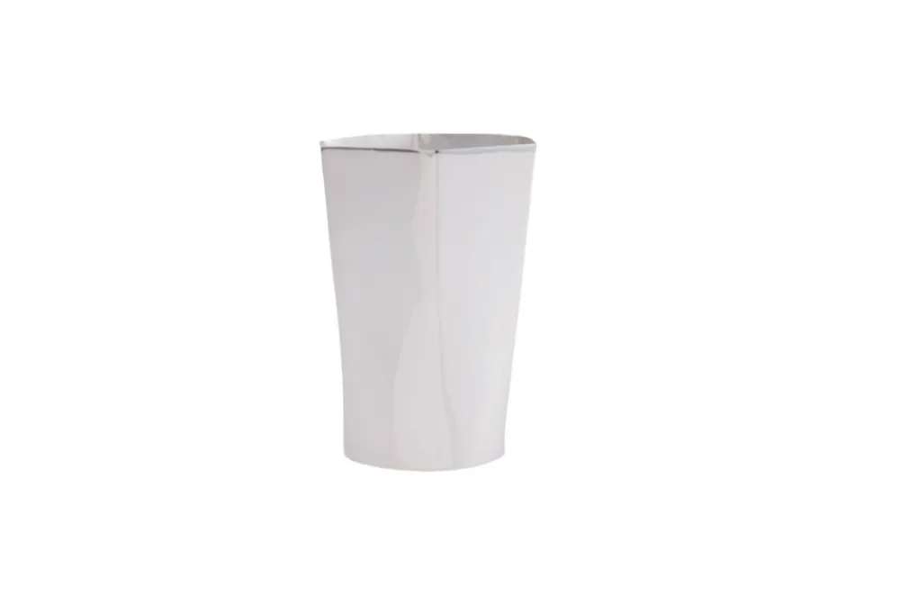 Esencial Hogar Glassware|Hexagon Silver-Plated Tall Tumbler