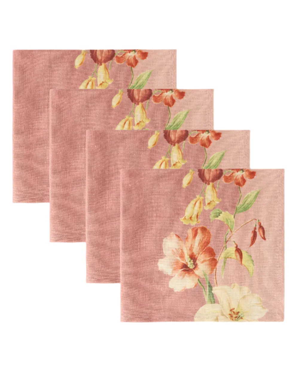 Cabana Place Settings & Linens|Hibiscus Colony Napkins, Set of 4