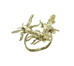 Kim Seybert Place Settings & Linens|Hive Napkin Ring in Gold, Set of 4 in a Gift Box