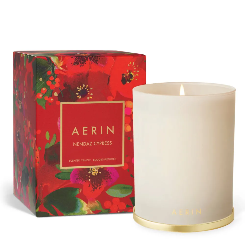 AERIN Candles & Fragrance|Candles|Holiday Nendaz Cypress Candle in Cream - 9.5 oz