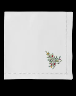 Henry Handwork Place Settings & Linens|Holiday Tree Napkin