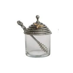 Salisbury Kitchen|Silver|Honey Pot with Stirrer