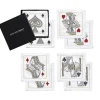 Kim Seybert Place Settings & Linens|House Of Cards Cocktail Napkins in White, Red & Black, Set of 8 in a Gift Box