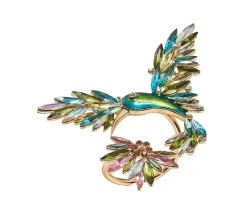 Kim Seybert Place Settings & Linens|Hummingbird Napkin Ring in Multi, Set of 4 in a Gift Box