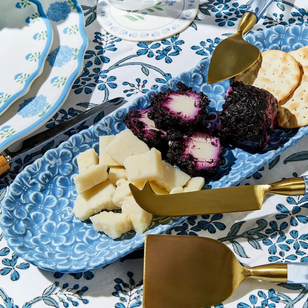 Two's Company Dinnerware|Hydrangea Tidbit / Cracker Dish