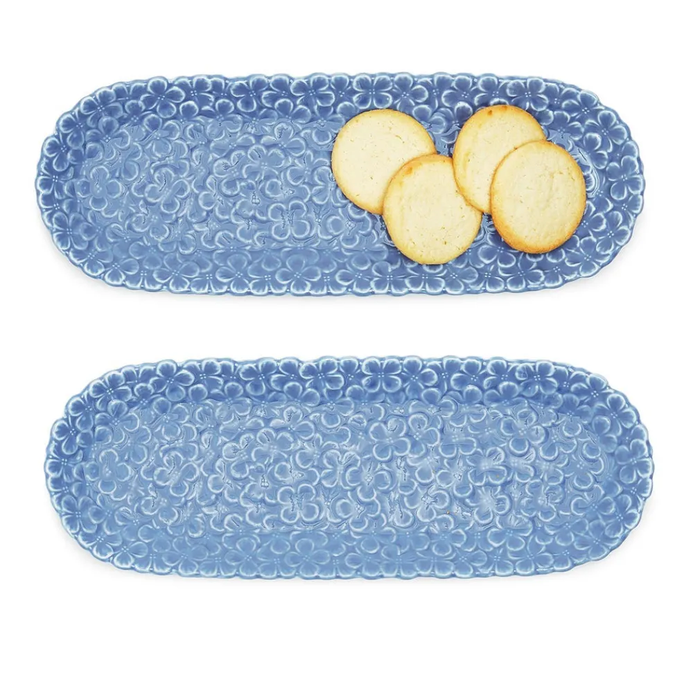 Two's Company Dinnerware|Hydrangea Tidbit / Cracker Dish