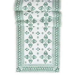 Juliska Place Settings & Linens|Iberian Border 18" x 90" Table Runner in Evergreen