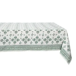 Juliska Place Settings & Linens|Iberian Border 60" x 120" Tablecloth in Evergreen