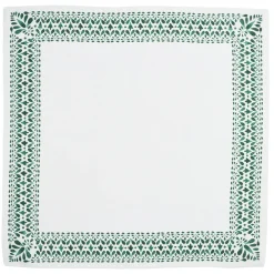 Juliska Place Settings & Linens|Iberian Border Napkin in Evergreen, Set of 4