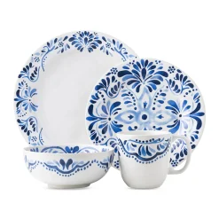 Juliska Dinnerware|Iberian Journey Indigo 4-Piece Place Setting