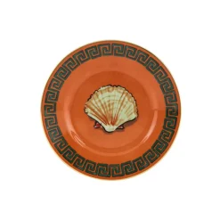 Ginori 1735 Dinnerware|Il Viaggio Di Nettuno Bread Plate in Rock Orange