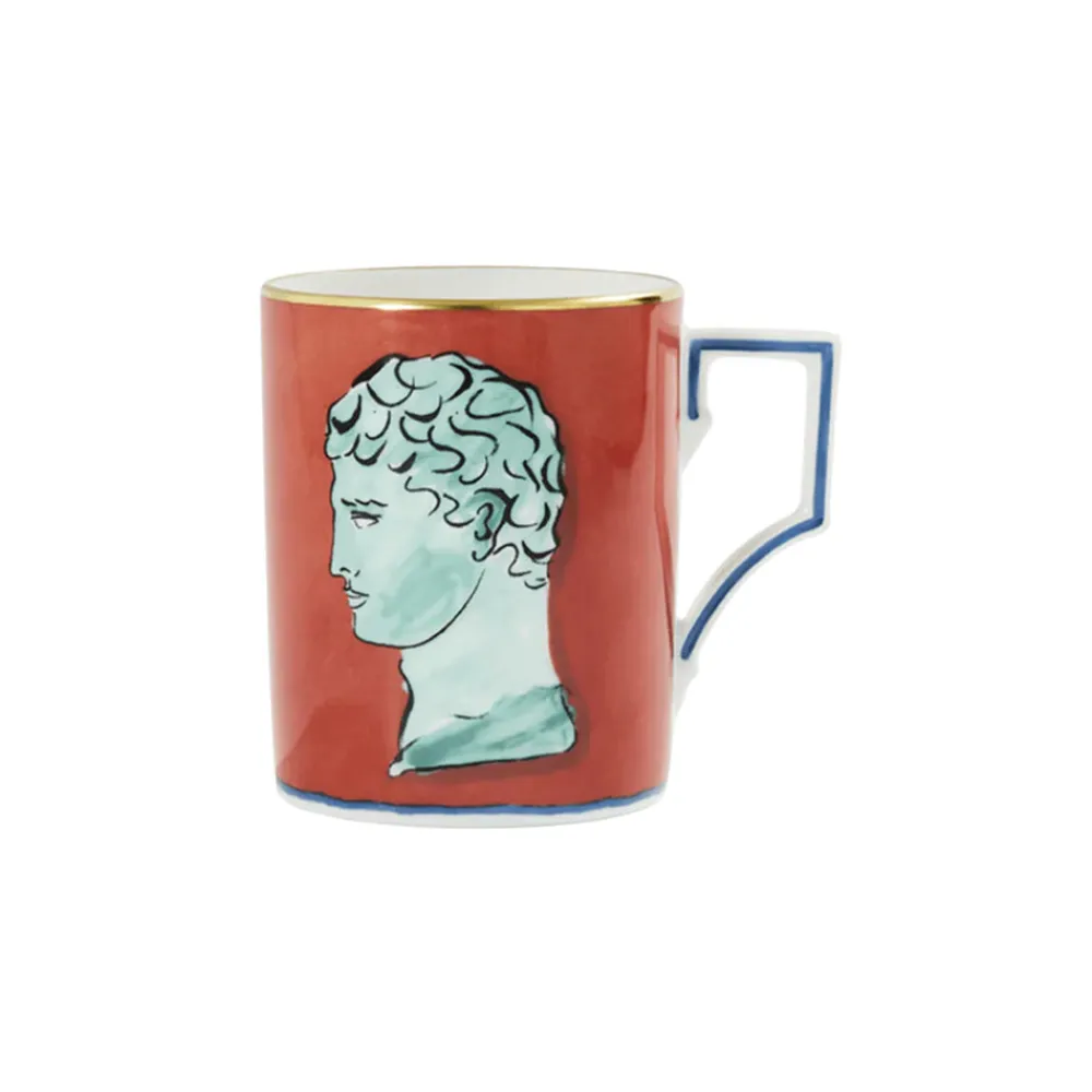 Ginori 1735 Dinnerware|Il Viaggio Di Nettuno Red Coral Mug