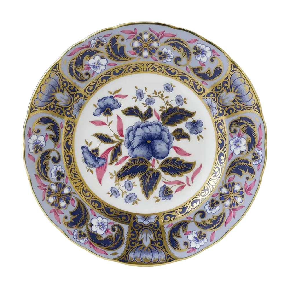 Royal Crown Derby Dinnerware|Imari Accent Collection in Blue Camellias
