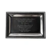 Salisbury Living|Silver|Infinity Vanity Tray with Wedding Invitation