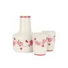 Rebecca Udall Glassware|Iris Ceramic Carafe & Pair of Tumblers in Raspberry