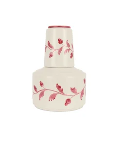 Rebecca Udall Glassware|Iris Ceramic Carafe & Pair of Tumblers in Raspberry