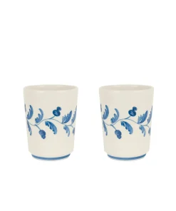 Rebecca Udall Glassware|Iris Ceramic Carafe & Pair of Tumblers in Denim