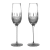 Waterford Glassware|Irish Lace Flute, Set of 2