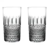 Waterford Glassware|Irish Lace Hiball, Set of 2