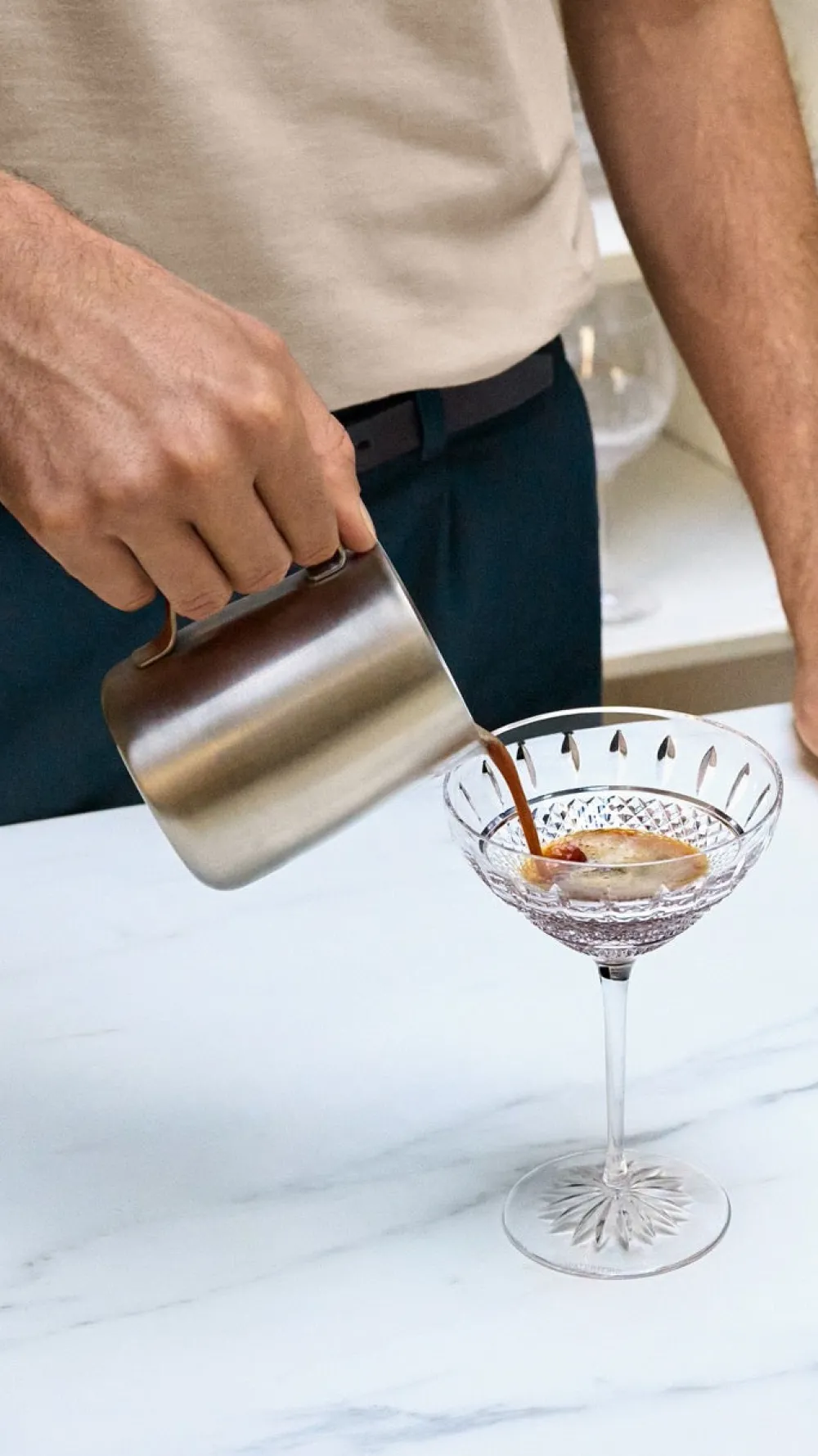 Waterford Glassware|Irish Lace Martini 10 oz, Set of 2