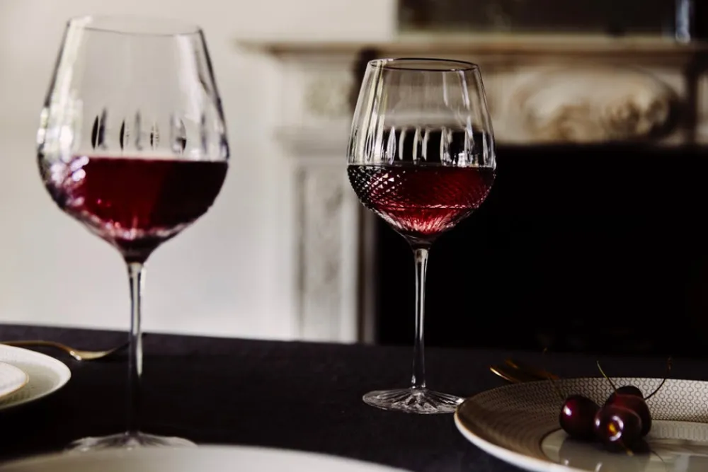 Waterford Glassware|Irish Lace Red Wine, Set of 2