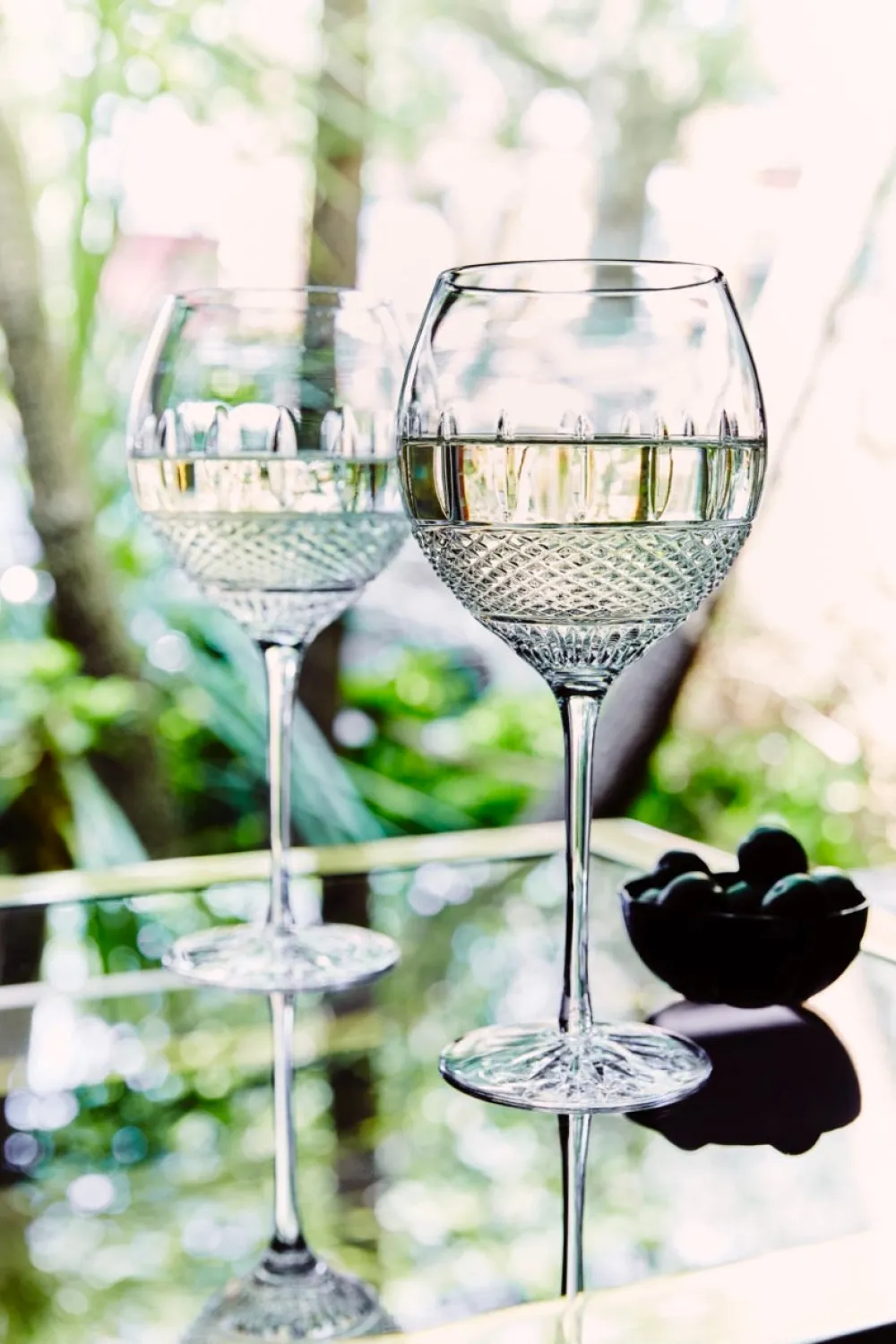 Waterford Glassware|Irish Lace White Wine, Set of 2
