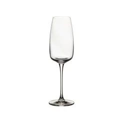 Costa Nova Glassware|Isabel Collection Flutes 9.75 oz in Clear, Set of 6