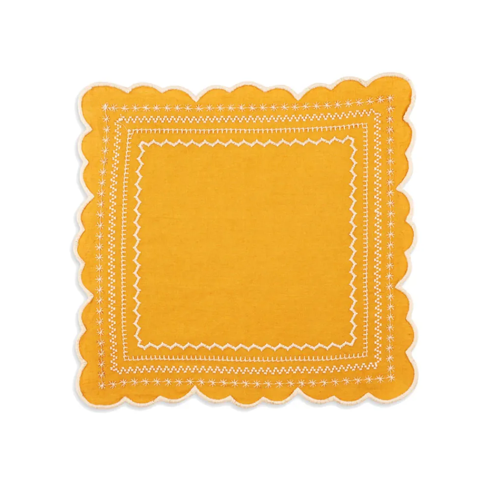 Loulou La Dune Place Settings & Linens|Isabelle Napkin in Mustard
