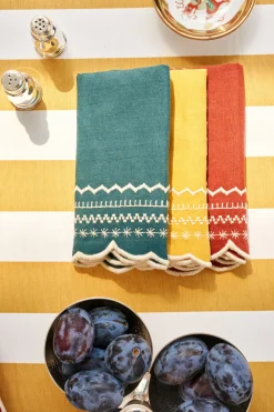 Loulou La Dune Place Settings & Linens|Isabelle Napkin in Mustard