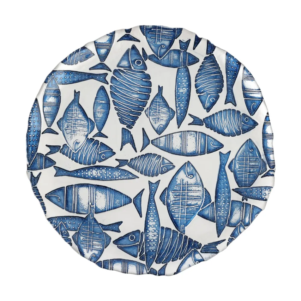VIETRI Dinnerware|Isola Glass Round Platter