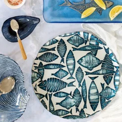 VIETRI Dinnerware|Isola Glass Round Platter