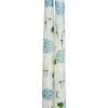 MJ Tablescapes Candles|Ivory Evening Hydrangeas Hand-Painted Taper Candles, Set of Two