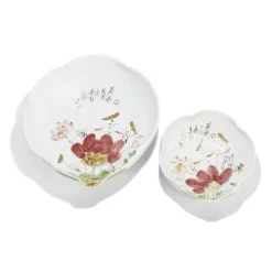 Two's Company Dinnerware|Japanese Blossoms Bowls, Set of 2