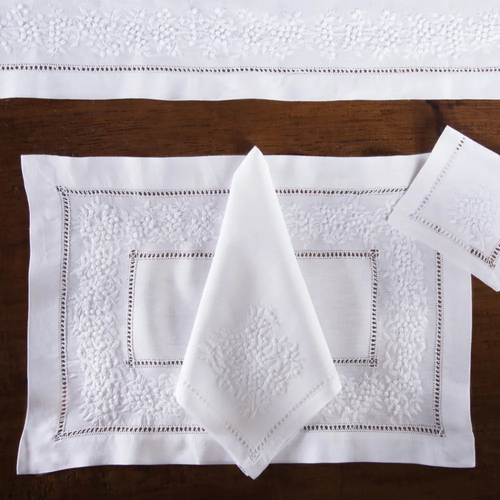 Henry Handwork Place Settings & Linens|Jardin Classic Linen Cocktail Napkin in Six Colors